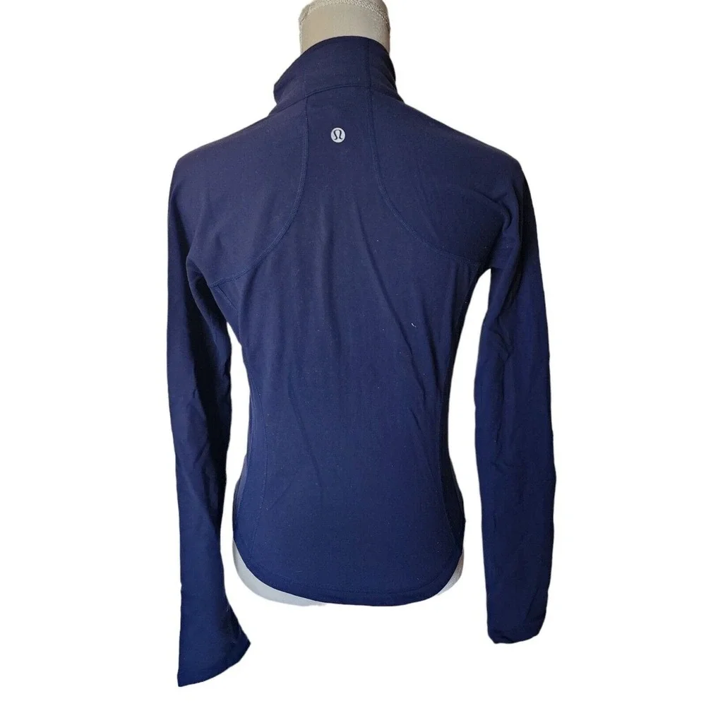 Lululemon Athletica Jacket‎ 8 Shape Jacket Blue Zipper Luon Lightweight